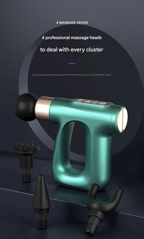 Red Mini Fascia Gun Muscle Massager with Pulse Heat - Deep Tissue Relaxation 4