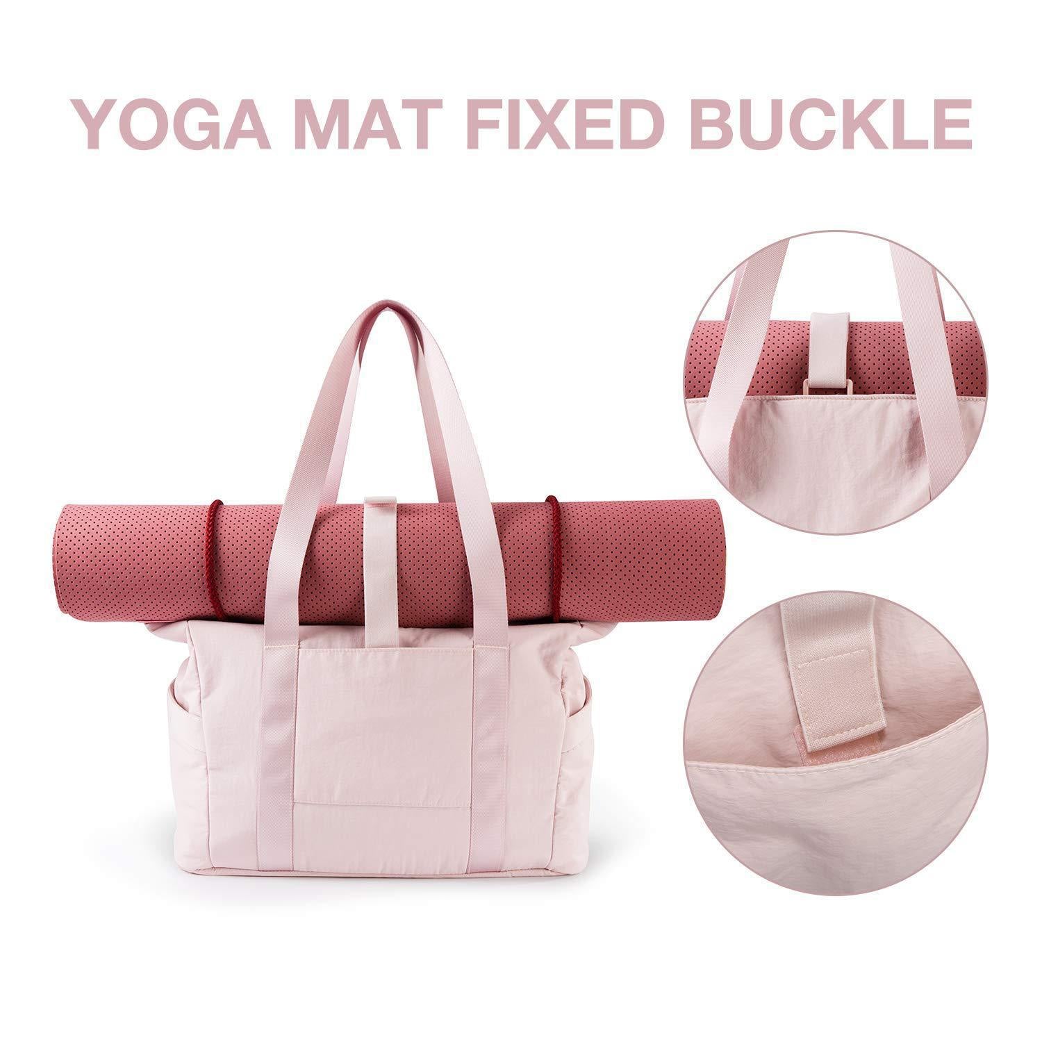 Black Stylish and Practical Water-Resistant Tote Bag for Daily Use & Yoga – Spacious with Convenient Compartments 4