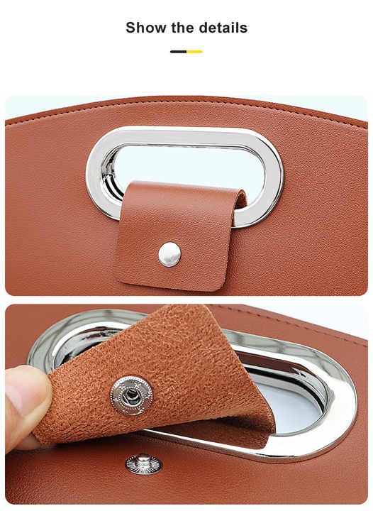 Black Elegant PU Leather Laptop Handbag & Sleeve - Protective and Stylish Laptop Case with Adjustable Strap for 15.6-inch Laptops 4