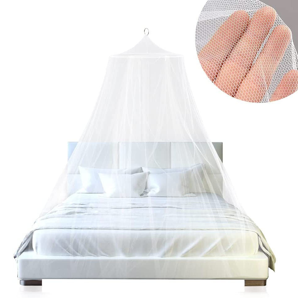 Black Hanging Princess Bed Canopy Mosquito Net - Dome Bedding for Dorm Rooms & Bedrooms (Fits 1.5m-1.8m Beds) 3