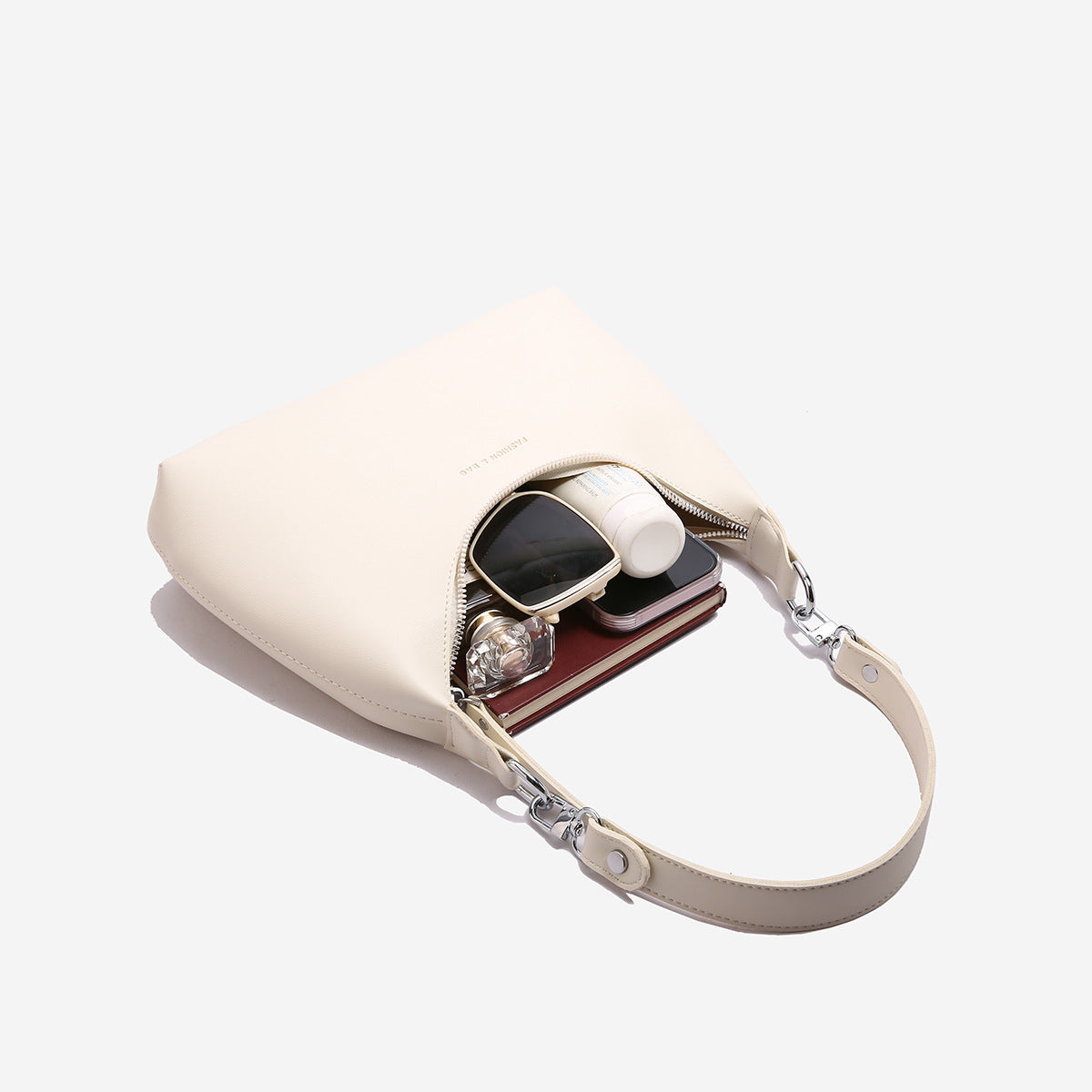 Pink Women's Trendy PU Leather Shoulder Bag - Fashionable Underarm Hobo Bag with Adjustable Strap 11