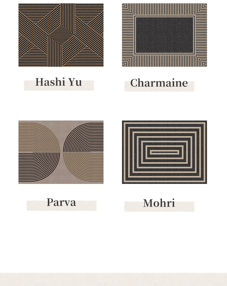 50*80cm Brown Style 6 Geometric Patterns Outdoor Entryway Mat - Non-Slip Welcome Rug for Front Door 7