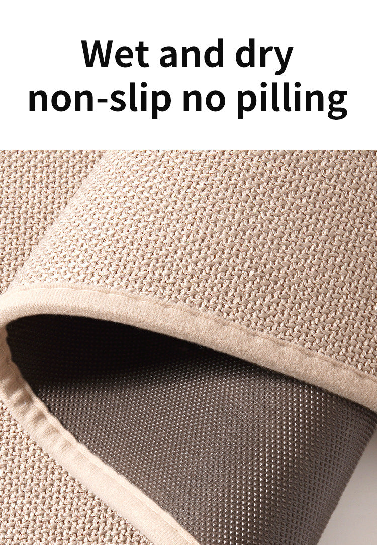 Grey Quick Dry Bathroom Rug - Non-Slip PVC Foam, Super Absorbent, 50x80cm 3