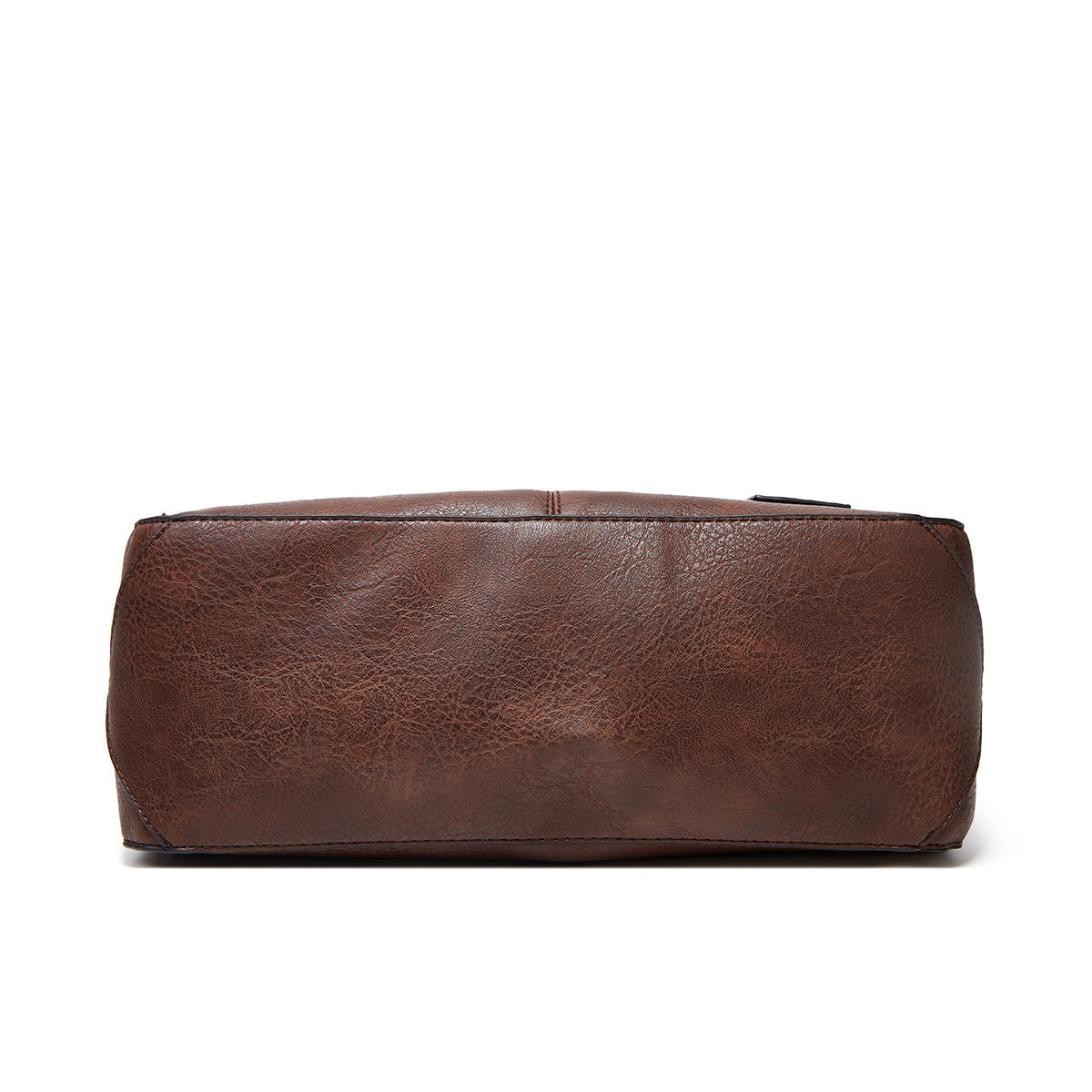 Brown Spacious & Stylish  PU Leather Tote Bag -  Versatile Shoulder/Crossbody 6