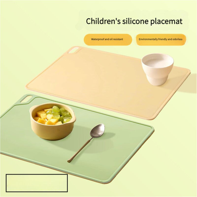 Yellow Safe & Durable Silicone Placemat - Heat Resistant, Spill-Proof Table Protector for Kids & Adults(40*60CM) 4