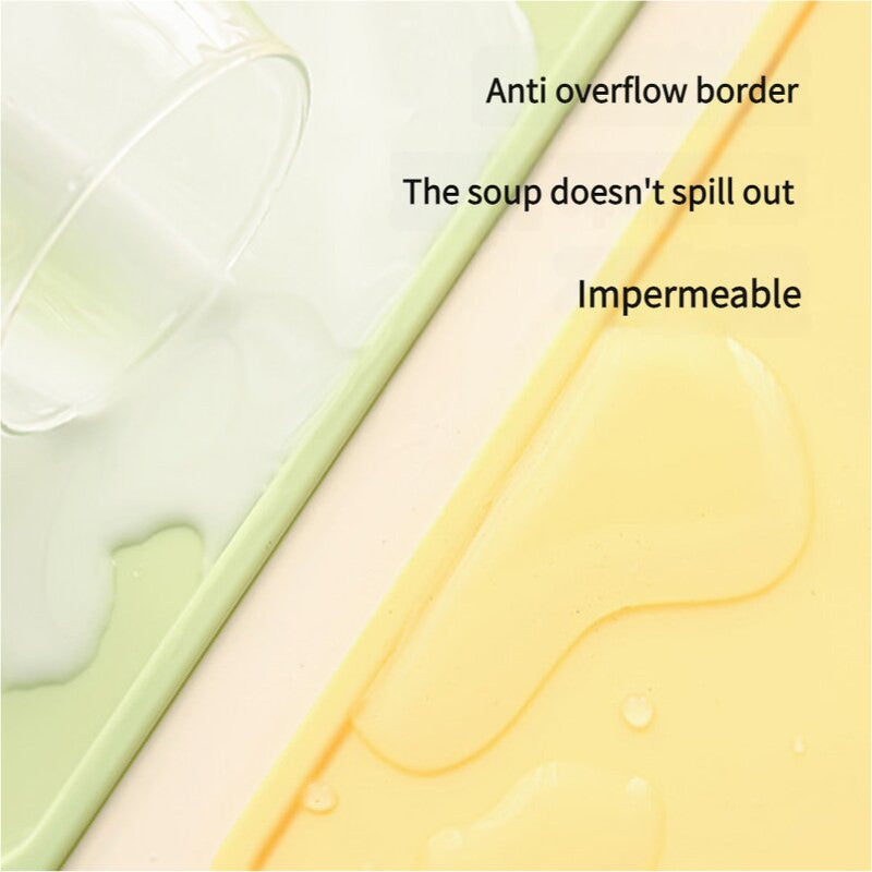 Yellow Safe & Durable Silicone Placemat - Heat Resistant, Spill-Proof Table Protector for Kids & Adults(40*60CM) 5