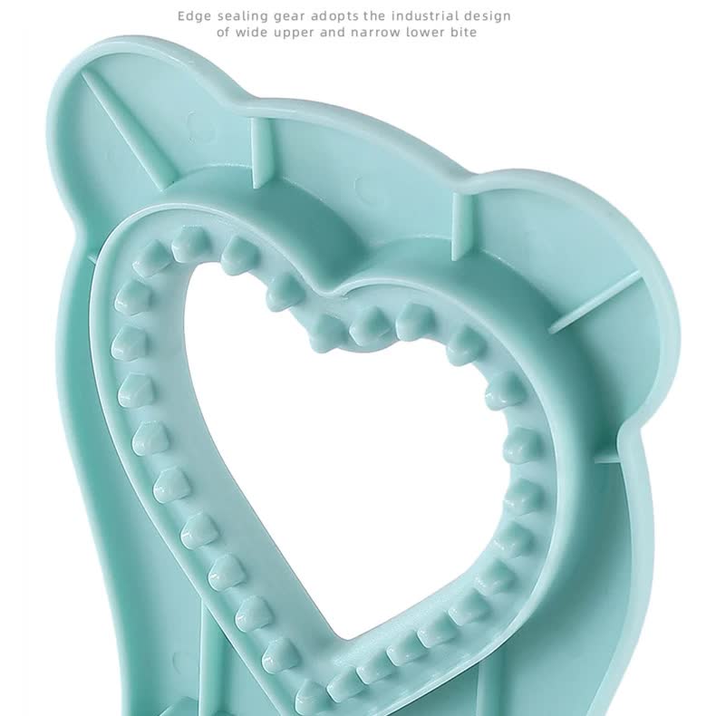 3 Pcs Rose Red Heart Sandwich Maker Sealer - DIY Toast Pocket Bread Cutter & Sealer Mold (PP + 304 Stainless Steel) 7