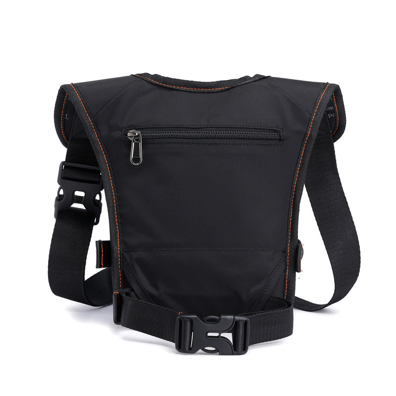 Black Rugged Polyester Waist Pack - Stylish, Multi-Compartment Crossbody Bag for Outdoor Adventures 5