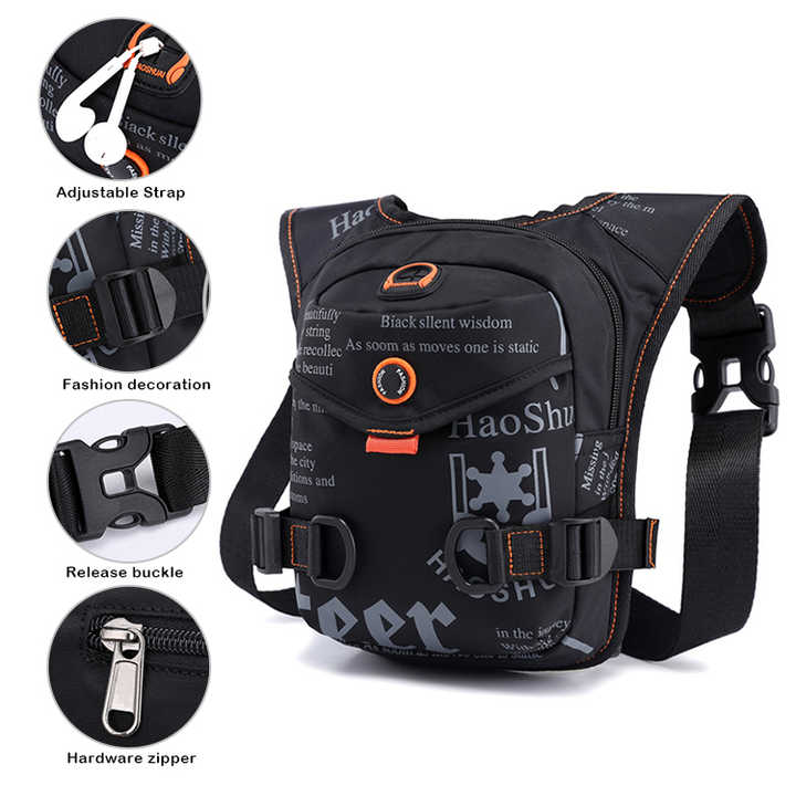 Blue Rugged Polyester Waist Pack - Stylish, Multi-Compartment Crossbody Bag for Outdoor Adventures 7