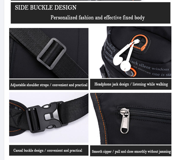 Camouflage Green Rugged Polyester Waist Pack - Stylish, Multi-Compartment Crossbody Bag for Outdoor Adventures 8