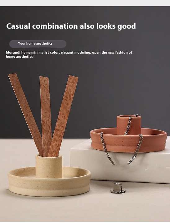 2 Pcs White Oval Bottom Nordic Ceramic Candle Holder with Jewelry Dish - Elegant Minimalist Home Decor Piece 6