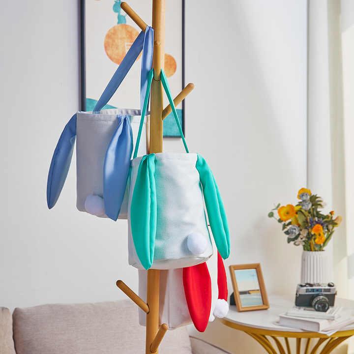 Yellow Adorable Easter Bunny Ear Tote Bag - Stylish Rabbit-Themed Candy Bag 3