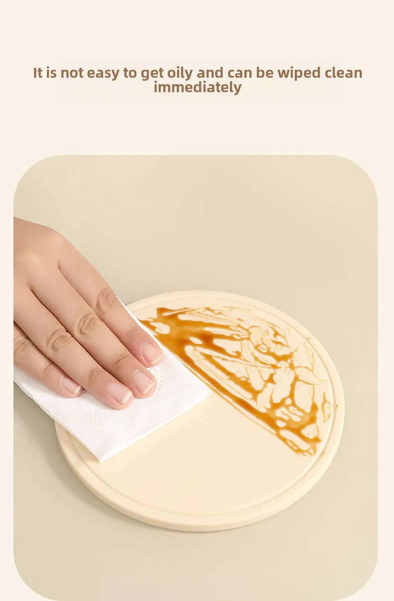 Brown 3 Pcs Premium Silicone Round Heat-Resistant Pad - 20cm Durable Kitchen Pot Mat with Anti-Slip Design 7