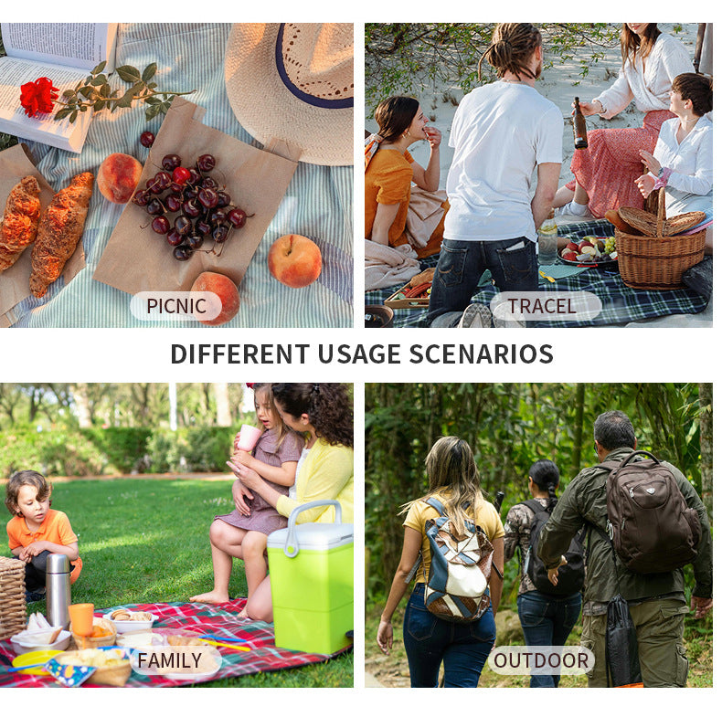 Khaki 23L Extra Large Insulated Cooler Bag with Double Layers - Perfect for Camping, Picnics, and Outdoor Adventures 10