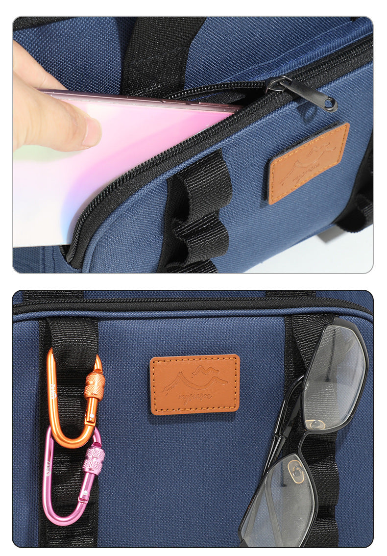 Khaki 23L Extra Large Insulated Cooler Bag with Double Layers - Perfect for Camping, Picnics, and Outdoor Adventures 11