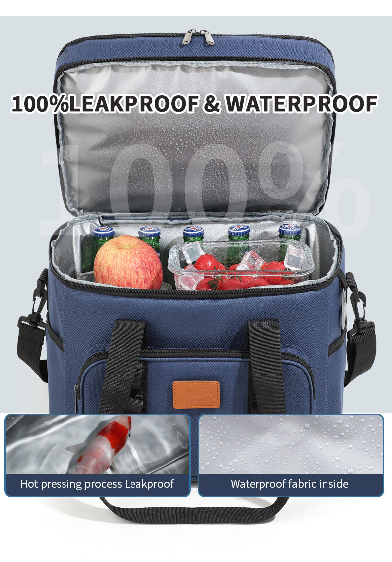 Green 23L Extra Large Insulated Cooler Bag with Double Layers - Perfect for Camping, Picnics, and Outdoor Adventures 5