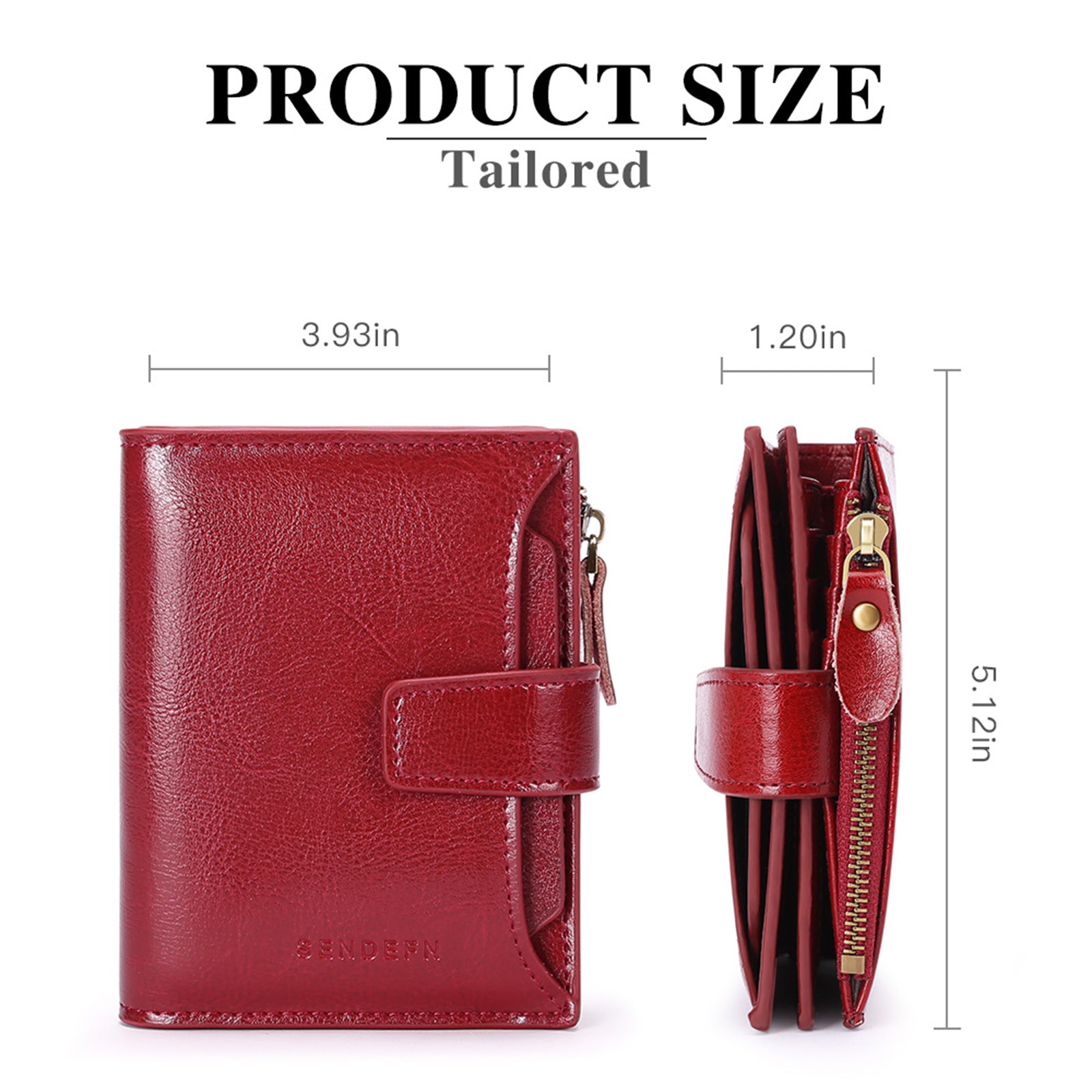 Beige Premium Genuine Leather RFID Blocking Women's Wallet - Lightweight, Multi-Functional, and Stylish 4