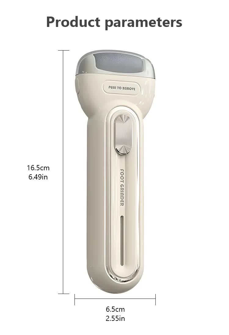 Light Purple Electric Foot Grinder with USB Charging - Dual-Speed Callus Remover for Smooth, Exfoliated Feet 7