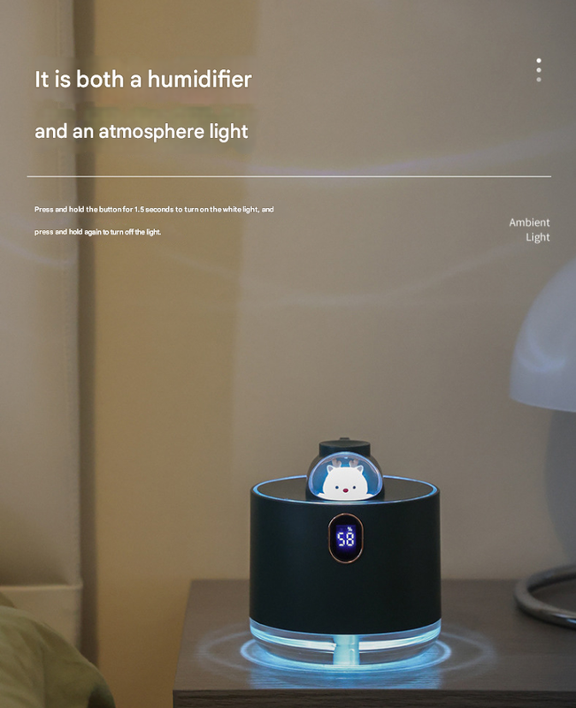 White Astronaut Humidifier with LED Night Light - Whisper Quiet for Bedroom 4