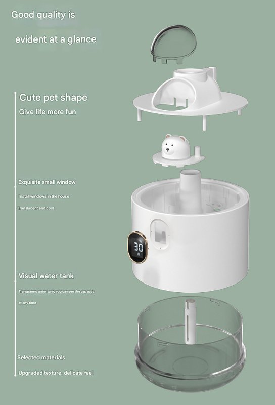 White Astronaut Humidifier with LED Night Light - Whisper Quiet for Bedroom 5