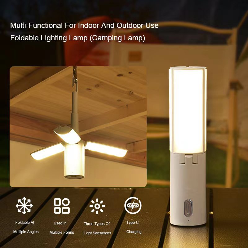 Foldable Camping Lantern - Multi-Functional Outdoor LED Tent Light (2400mAh) 4