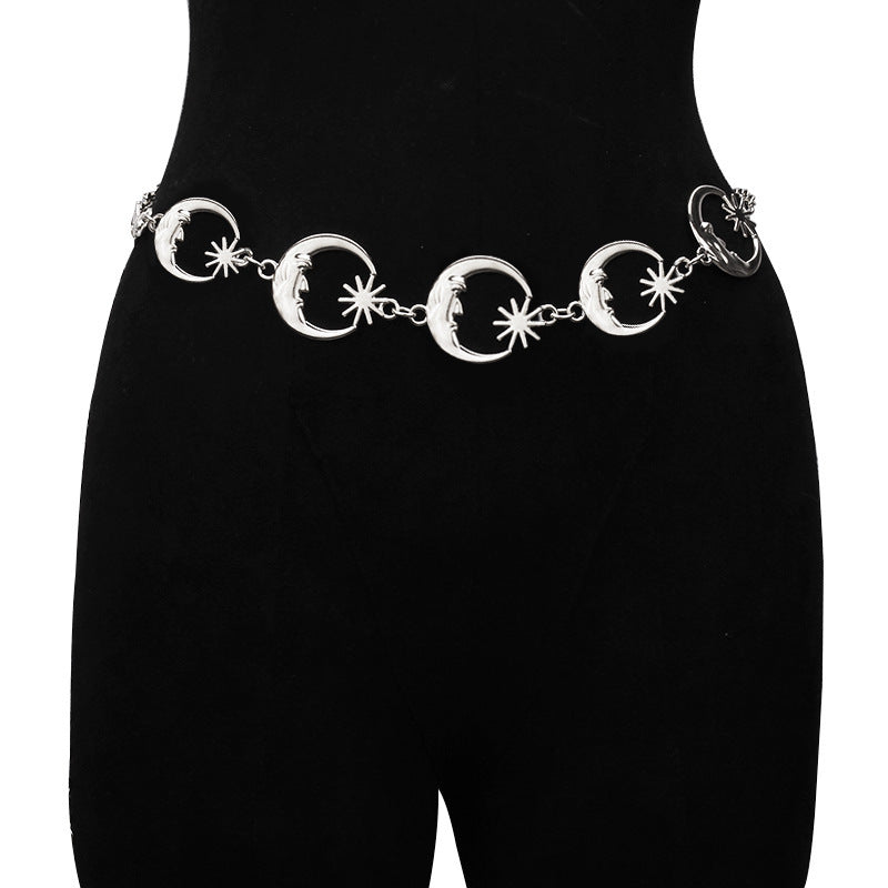2 PCS (Style 4)Statement Body Chain Belt - Women's Sun Flower Waist Jewelry 3