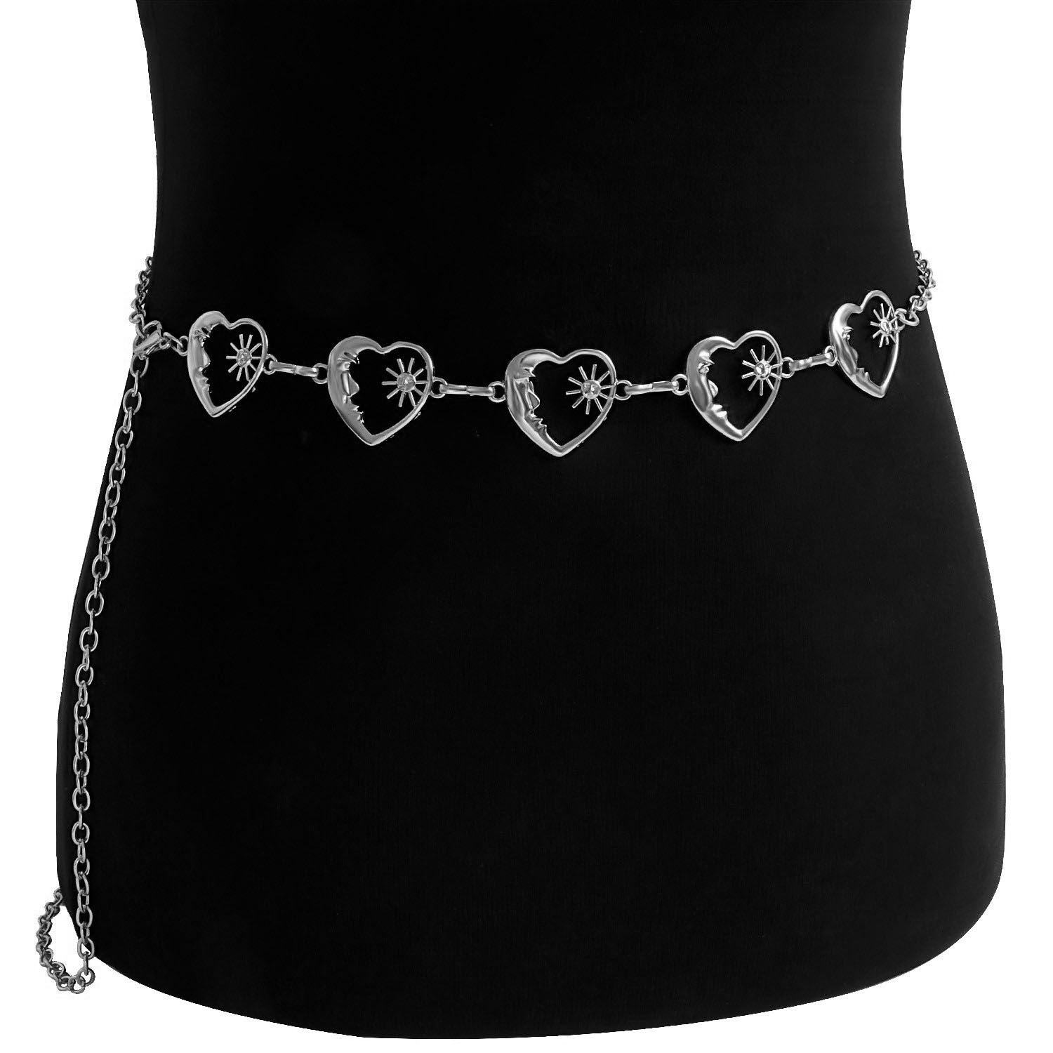 2 PCS (Style 5)Statement Body Chain Belt - Women's Sun Flower Waist Jewelry 3
