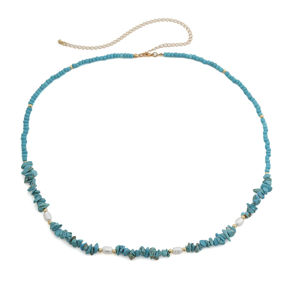 Blue 3-Piece Layered Waist Chain Set - Bohemian Style Body Accessories 5