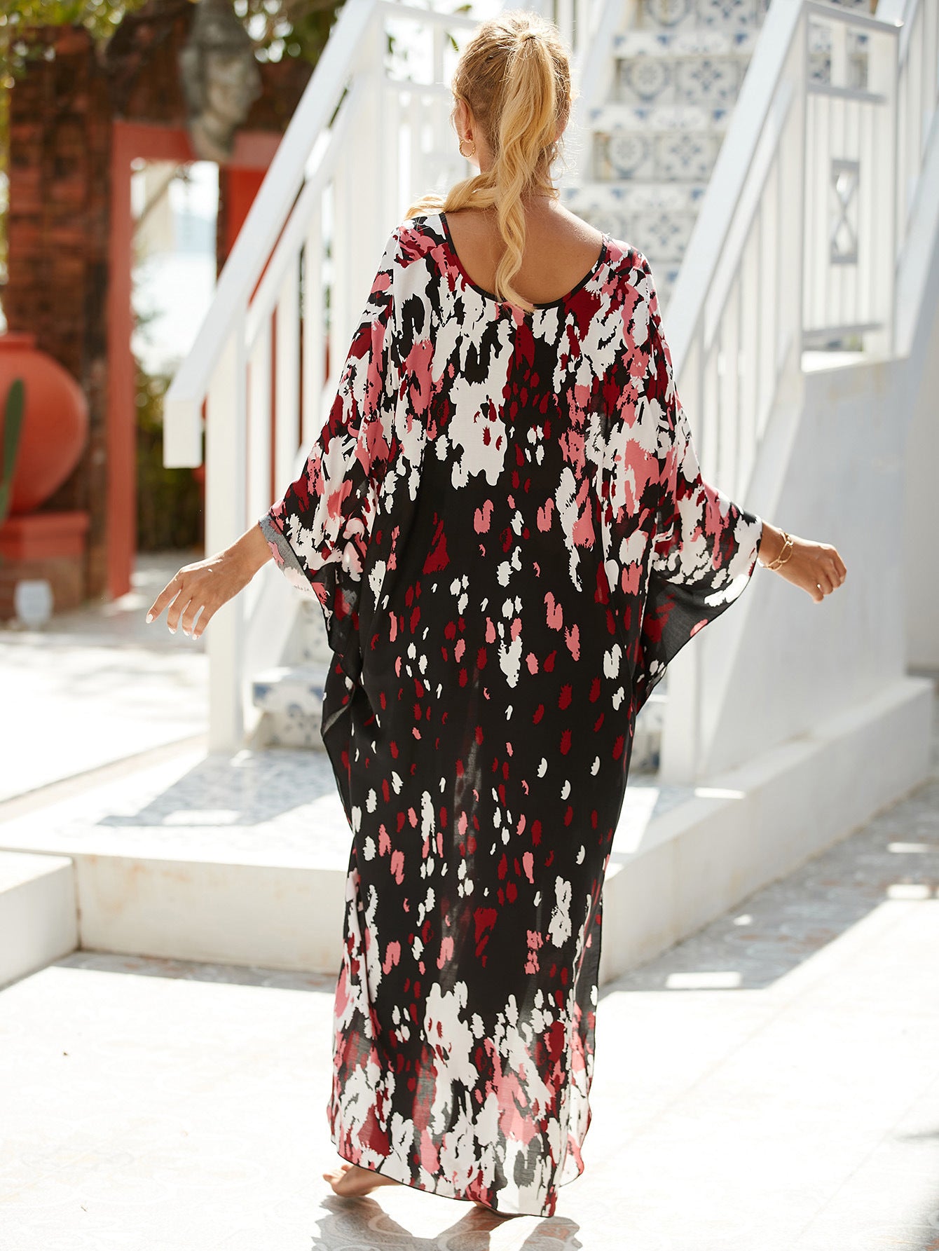Style 8 Loose Fit Caftan Dress - Resort Style Beach Coverup for Women 6