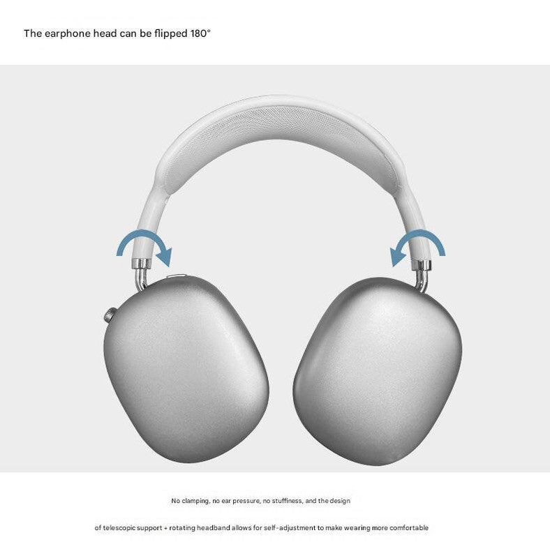 Blue Bluetooth Over-Ear Headphones - Mesh Headband, Wireless, Rotatable Earcups 6