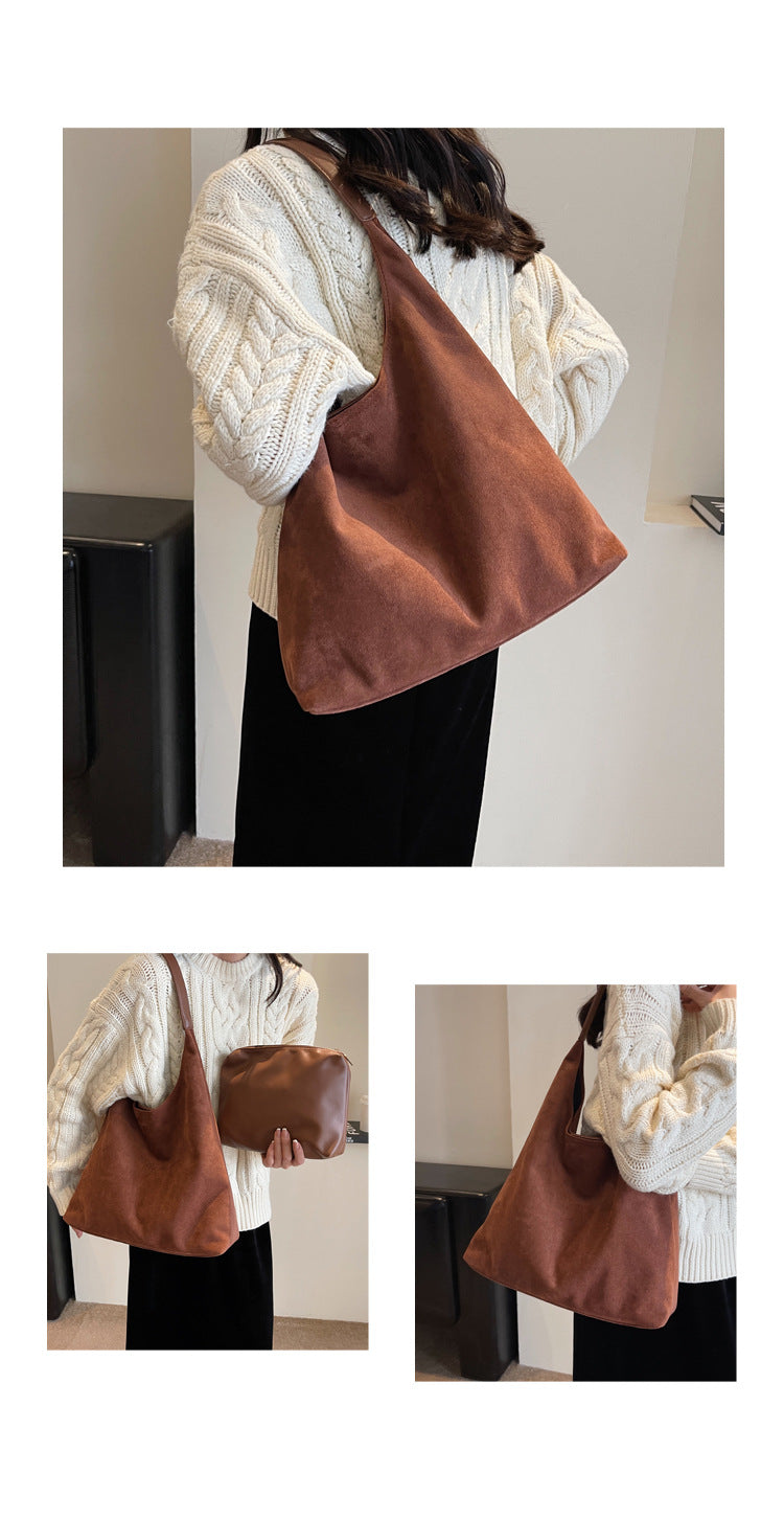 Brown Women's Vintage Bucket Bag - Fashionable Shoulder Bag 3