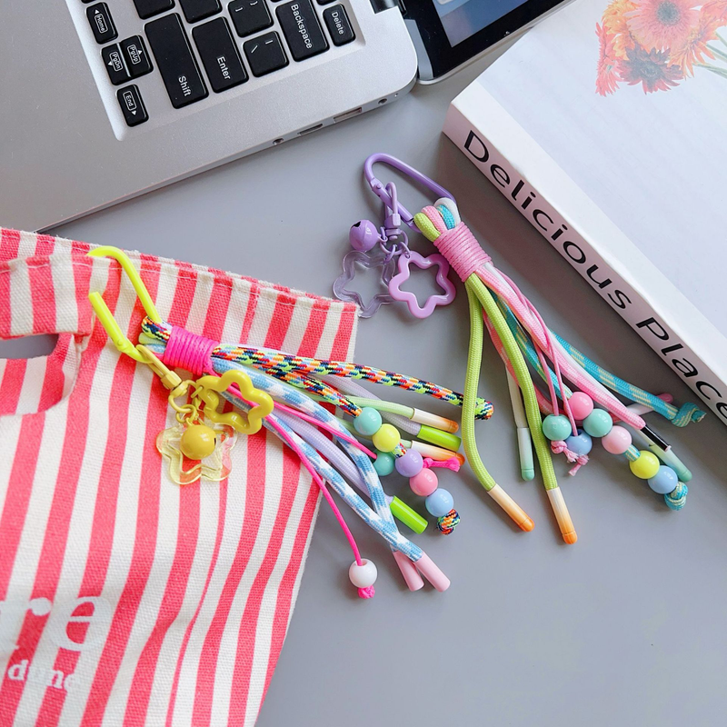 5 Unique Colorful Cell Phone Straps - Dopamine Lanyard Set 4
