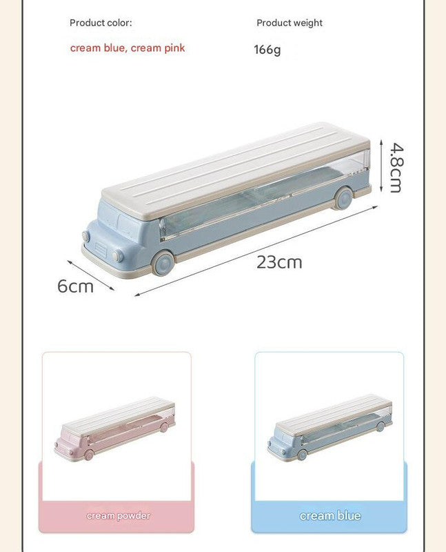 Car Shaped Pencil Cases - Set of 2, Double Layer Design 6