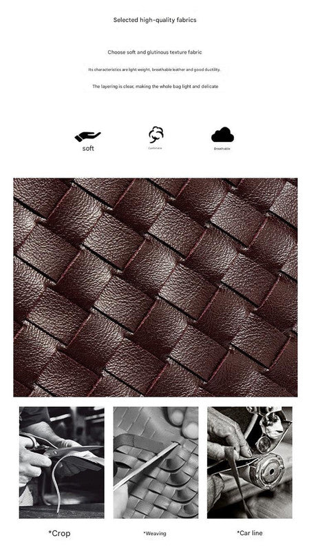 Brown Woven Shoulder Bag - Stylish Dumpling Bag, Simple and Versatile Crossbody for Women