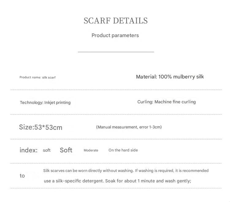 Yellow Pure Silk Scarf - Elegant Flower Design, Square Handkerchief (Style 2) 4