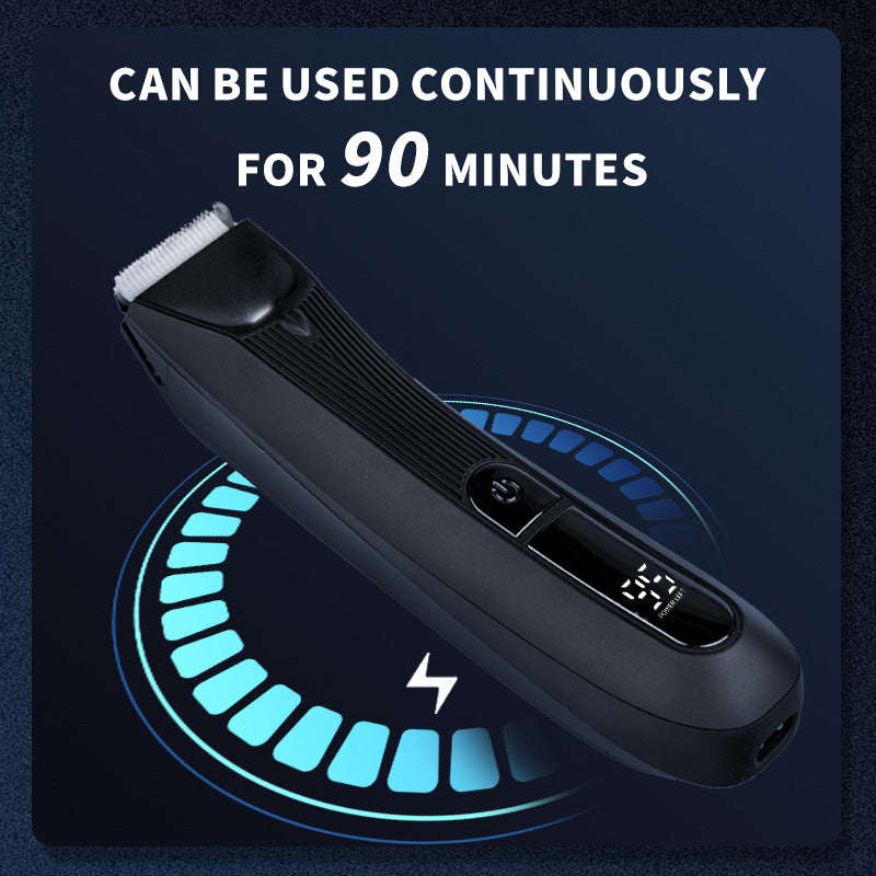 Men's Body Hair Scissors - USB Rechargeable, Waterproof with LED Light 4