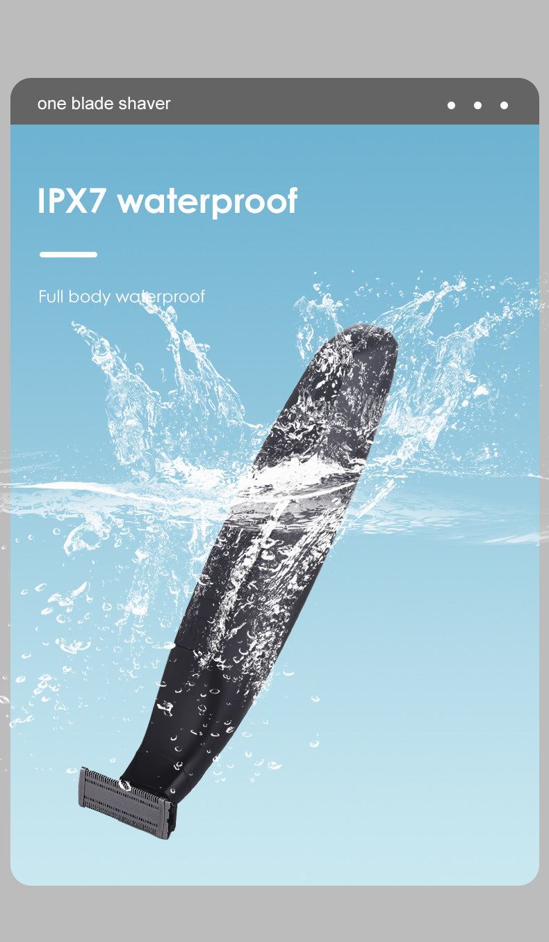 One Blade Electric Shaver for Men - Safe for Sensitive Areas, Wet/Dry Use 8