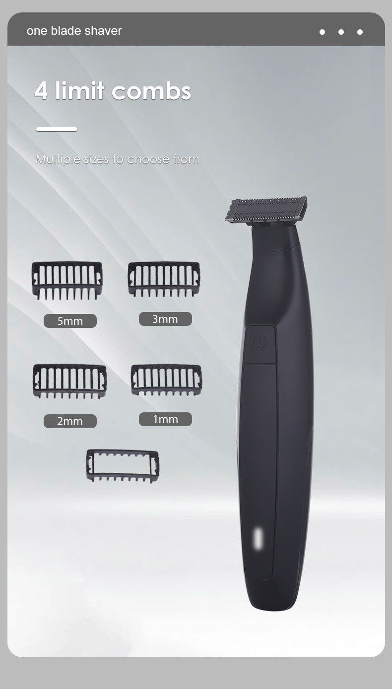 One Blade Electric Shaver for Men - Safe for Sensitive Areas, Wet/Dry Use 9