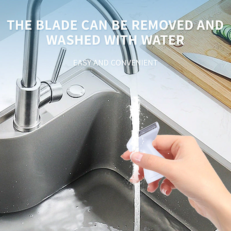 White 5-in-1 Electric Shaver for Women - Versatile Hair Remover for Face & Body 4