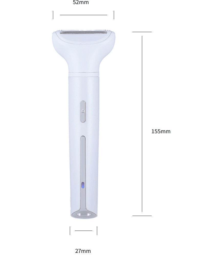 White 5-in-1 Electric Shaver for Women - Versatile Hair Remover for Face & Body 9