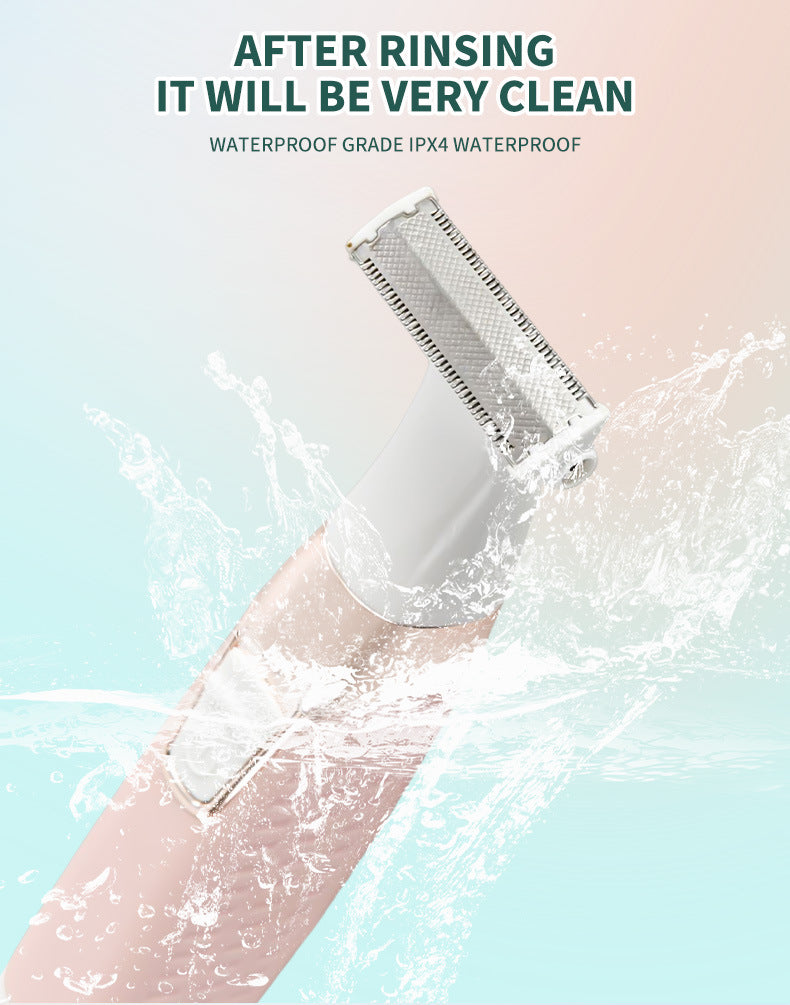 Pink Electric Shaver for Women - USB Rechargeable, Painless Hair Removal 5