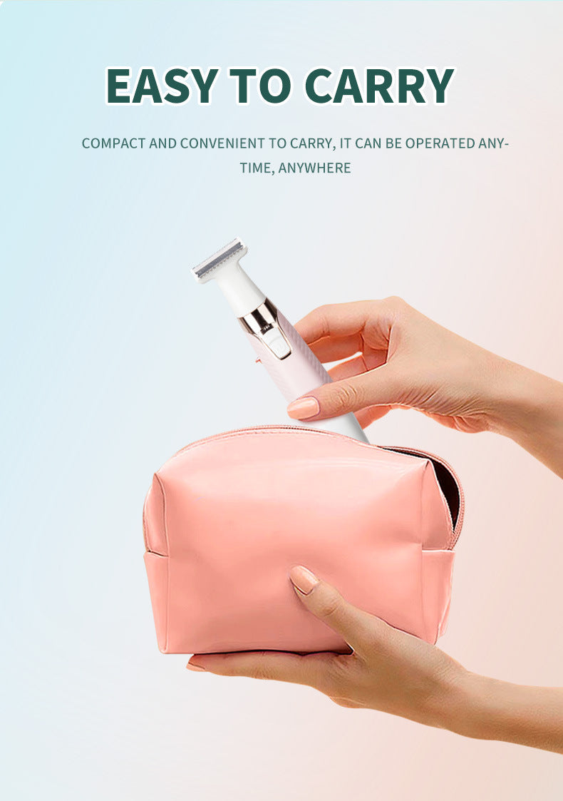 Pink Electric Shaver for Women - USB Rechargeable, Painless Hair Removal 7