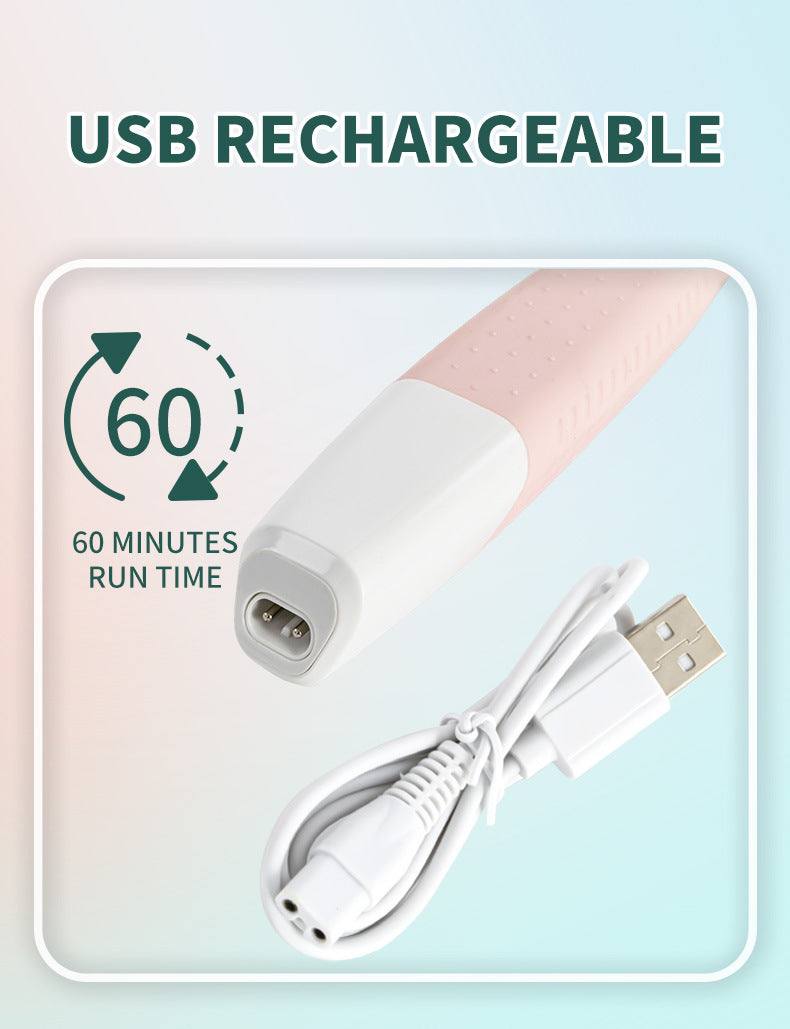 Orange Electric Shaver for Women - USB Rechargeable, Painless Hair Removal 6