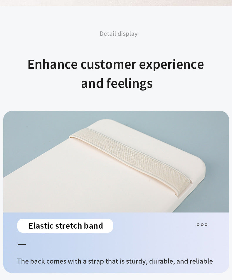 White double button Car Sun Visor Makeup Mirror with LED Light - Tri-Color, Touch Control