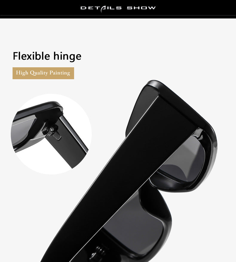 2-pcs Retro Rectangular Sunglasses for Women & Men 3