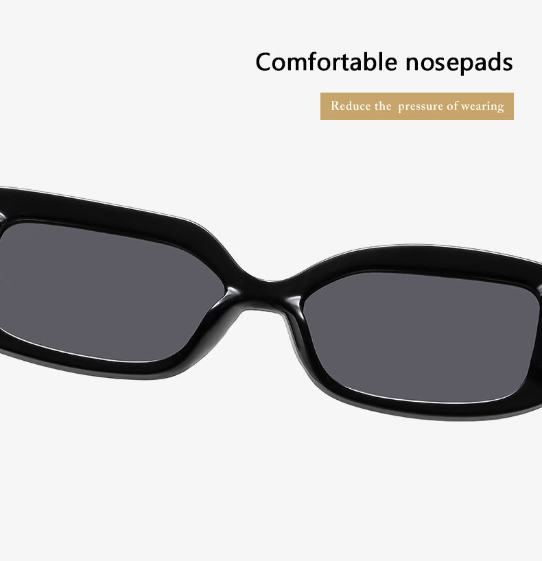 2-pcs Retro Rectangular Sunglasses for Women & Men 4