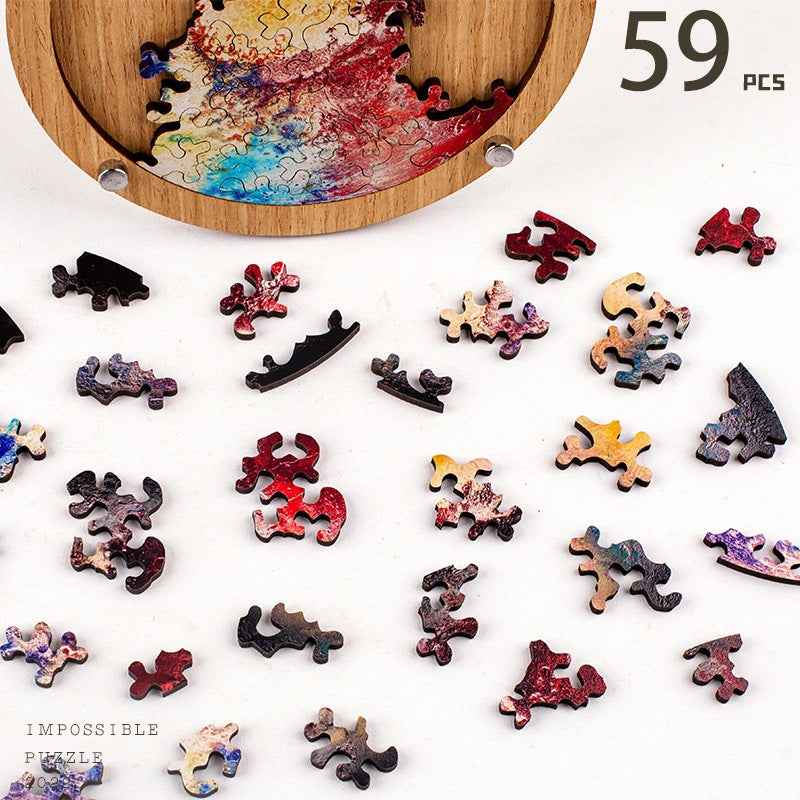 Pluto Wooden Puzzle - 59 Piece Solar System Jigsaw 3