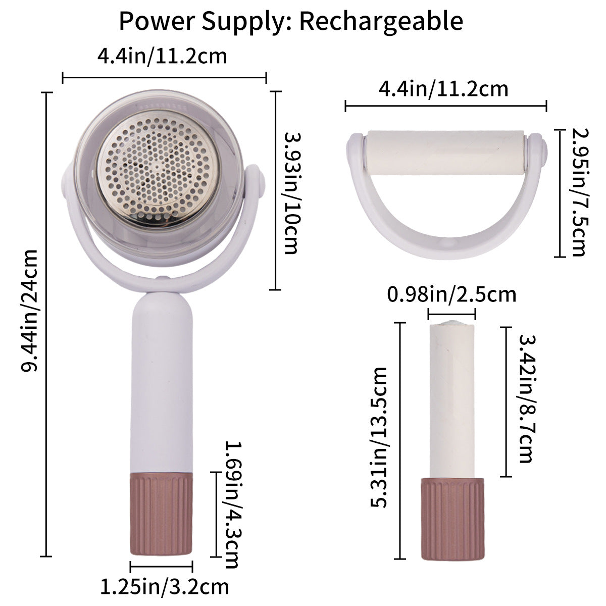 2-in-1 Fabric Shaver & Sticky Roller - USB Rechargeable Lint Remover 3