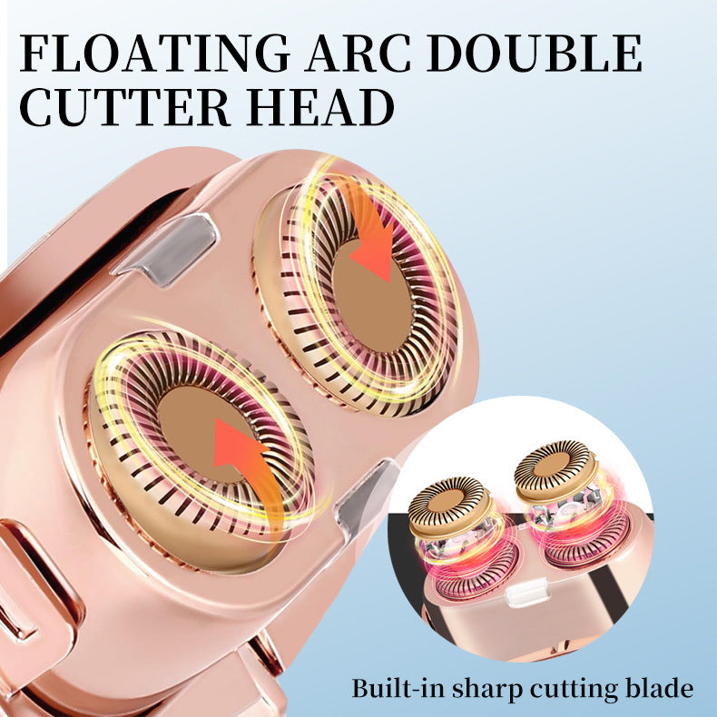 Mini Facial & Body Hair Remover - Rechargeable Lady Shaver Rose Gold 4