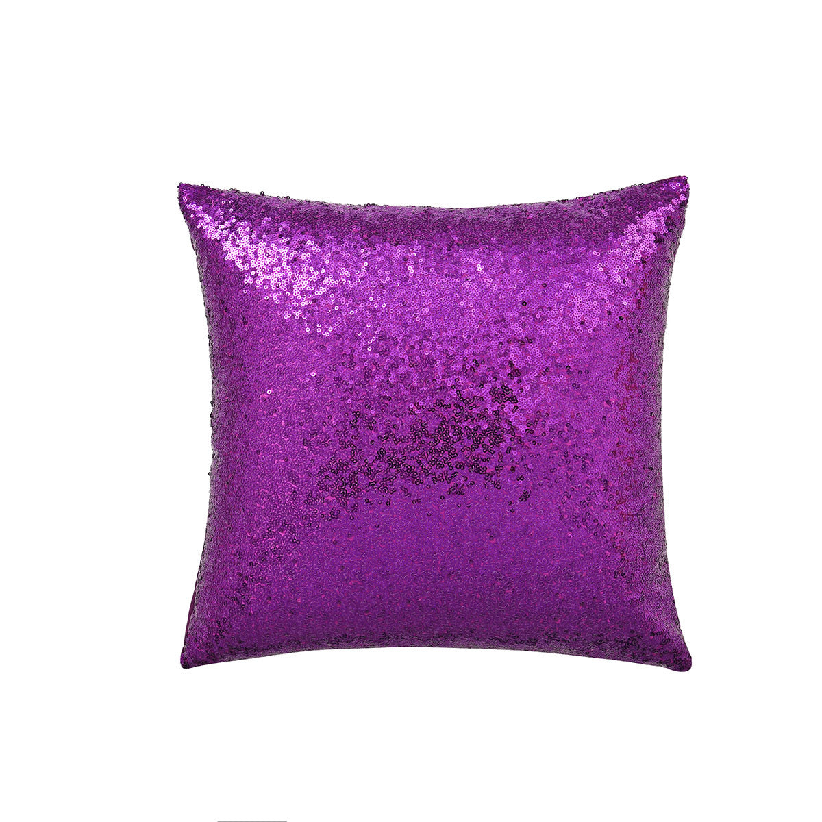 Shiny Sequin Pillowcase - Single-sided gorgeous pillowcase  (Purple pair: 45x45cm) 3